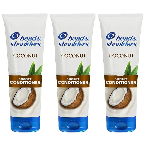 3 Pack - Head & Shoulders Coconut Fresh Anti-Dandruff Paraben Free Conditioner 10.9oz Head & Shoulders